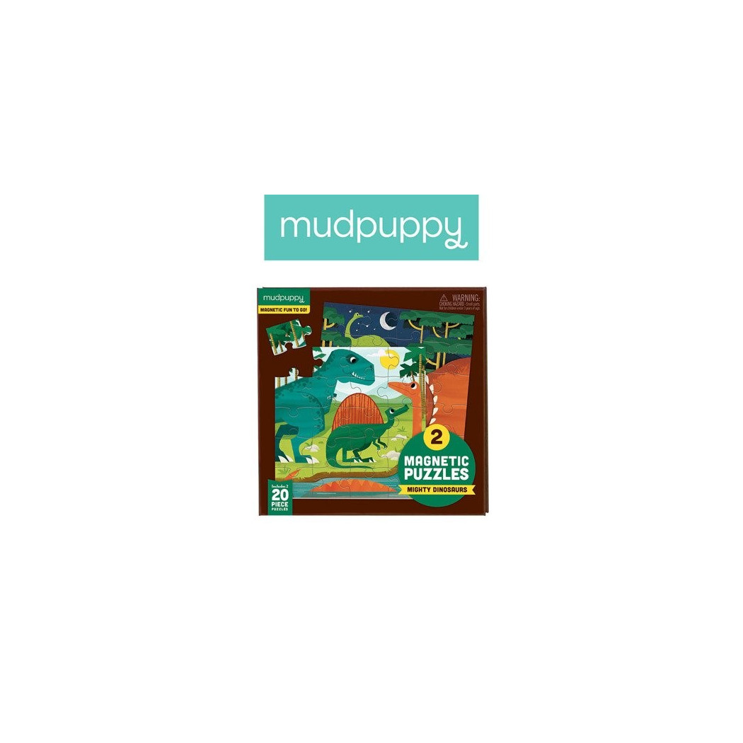 DINOZAURY - Puzzle Magnetyczne - Mudpuppy