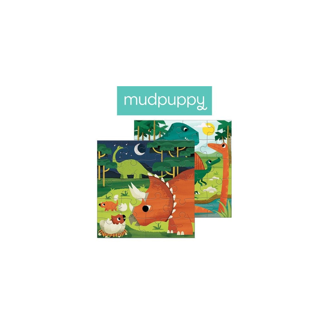 DINOZAURY - Puzzle Magnetyczne - Mudpuppy