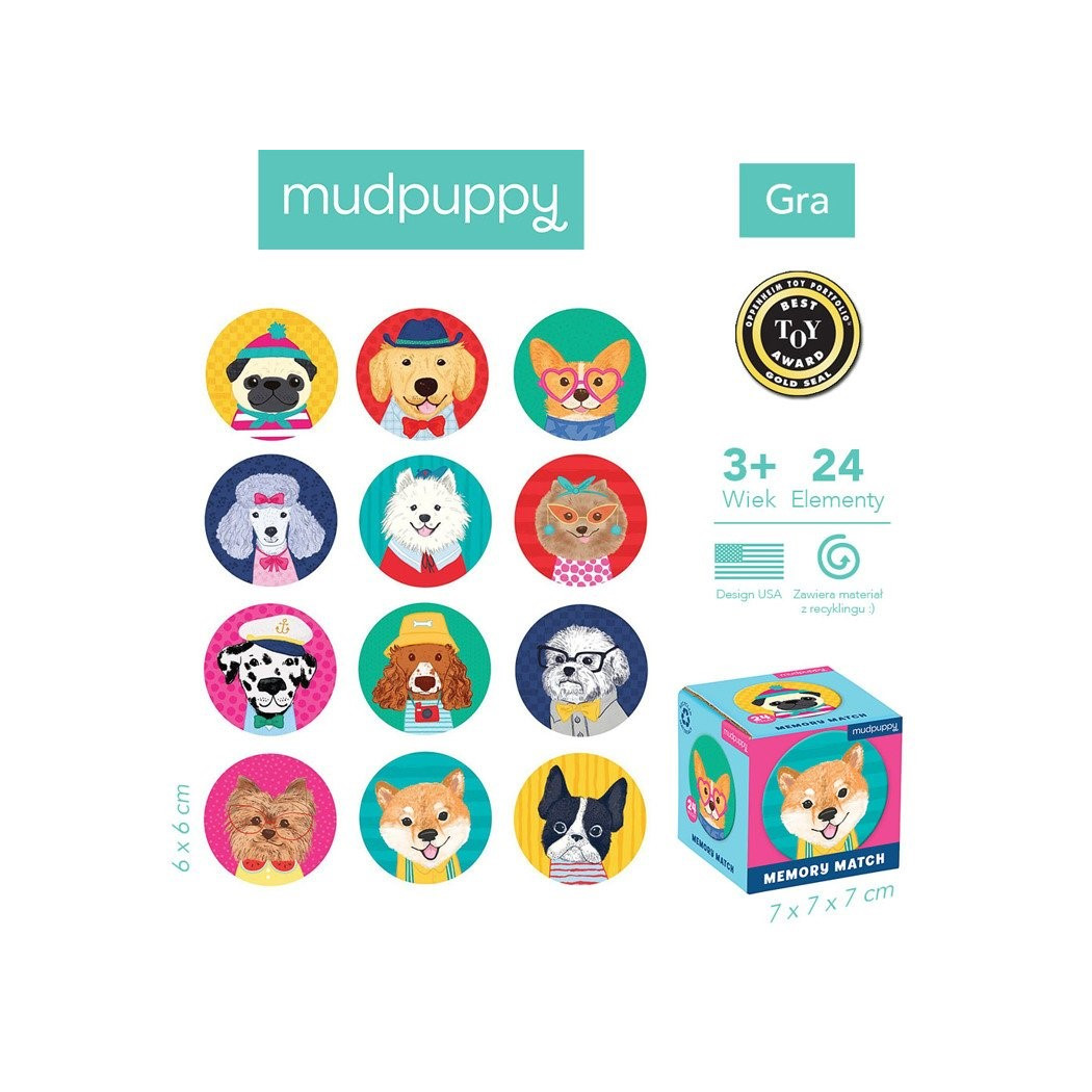 Psy - Memory - Gra Mini - Mudpuppy