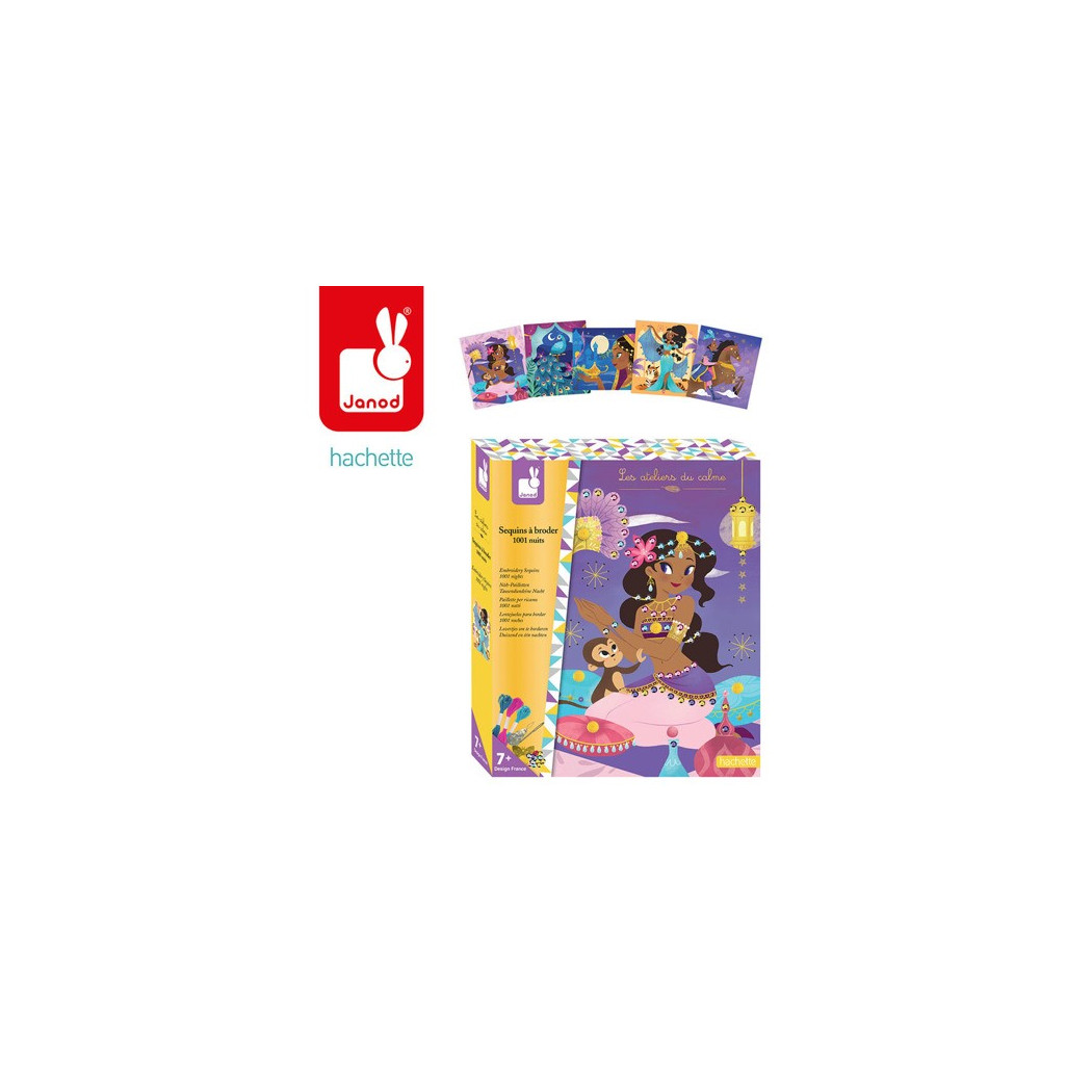 WYPRZEDAŻ Haftowane Cekiny - Baśnie Z 1001 Nocy - Zestaw Kreatywny - Janod