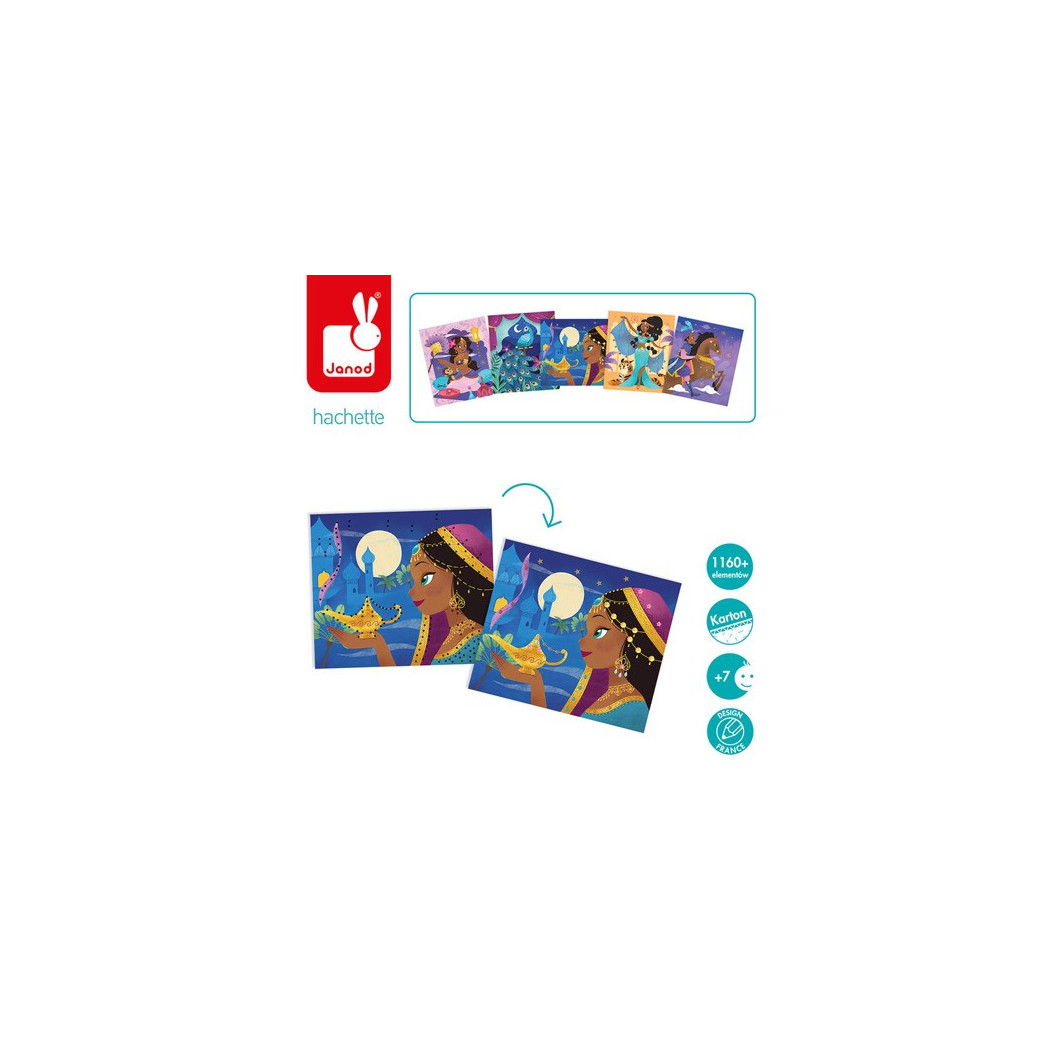 WYPRZEDAŻ Haftowane Cekiny - Baśnie Z 1001 Nocy - Zestaw Kreatywny - Janod