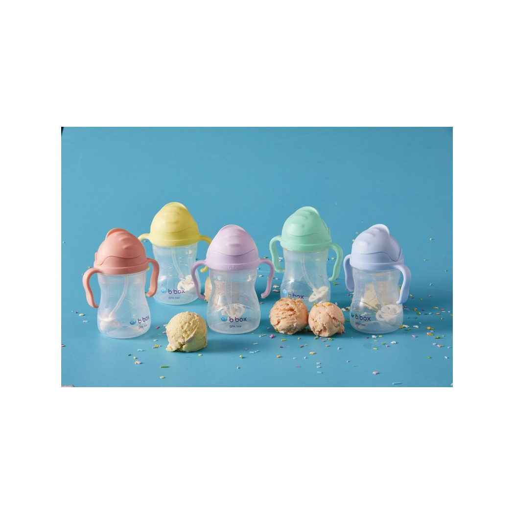 Bubblegum Innowacyjny Bidon ze Słomką Niekapek 240 ml- B.BOX