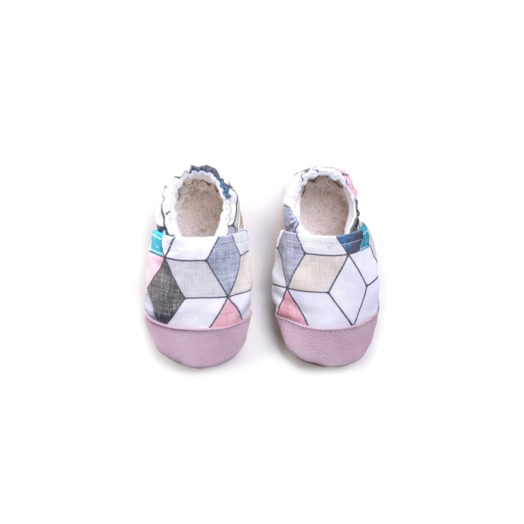 Pink Diamond ze skórką - rozmiar 3-9 msc - Papcie Titot - SKÓRZANA PODESZWA