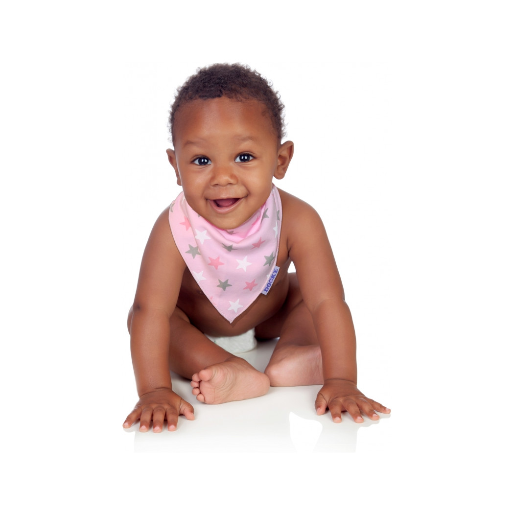 Pink Stars - Chustka, śliniak, bandamka Dribble Bib - DOOKY