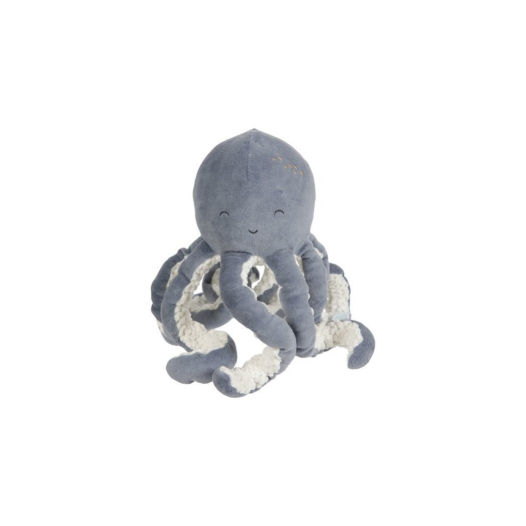 Błękitna - Przytulanka Ośmiornica Ocean - 23 cm -  Little Dutch