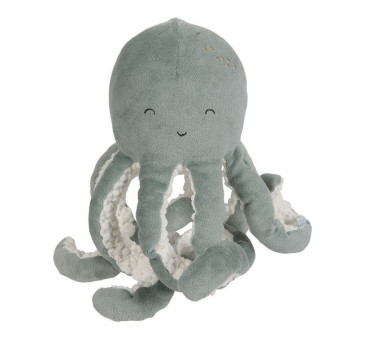 Miętowa - Przytulanka Ośmiornica Ocean - 23 cm -  Little Dutch