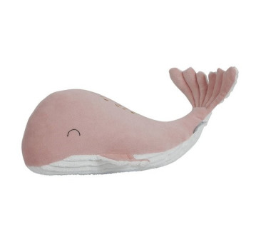 Różowa 40 cm - Przytulanka Wieloryb Ocean -  Little Dutch