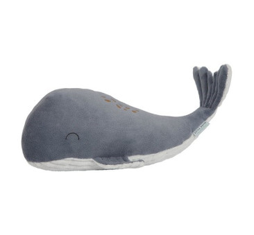 Błękitna 40 cm - Przytulanka Wieloryb Ocean -  Little Dutch