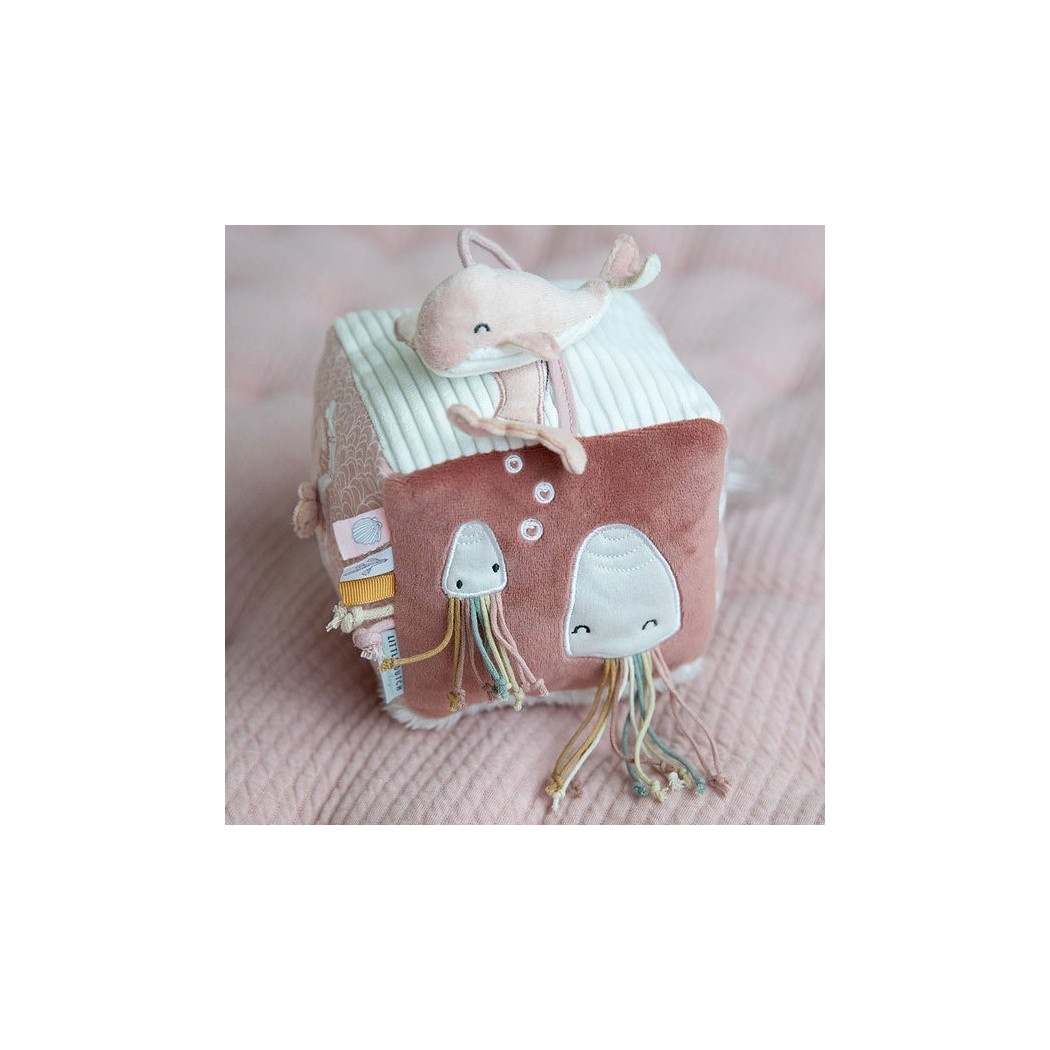 Różowa - Miękka Kostka Aktywizująca Ocean - Little Dutch