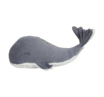 Błękitna - Przytulanka Wieloryb Ocean - 25 cm -  Little Dutch