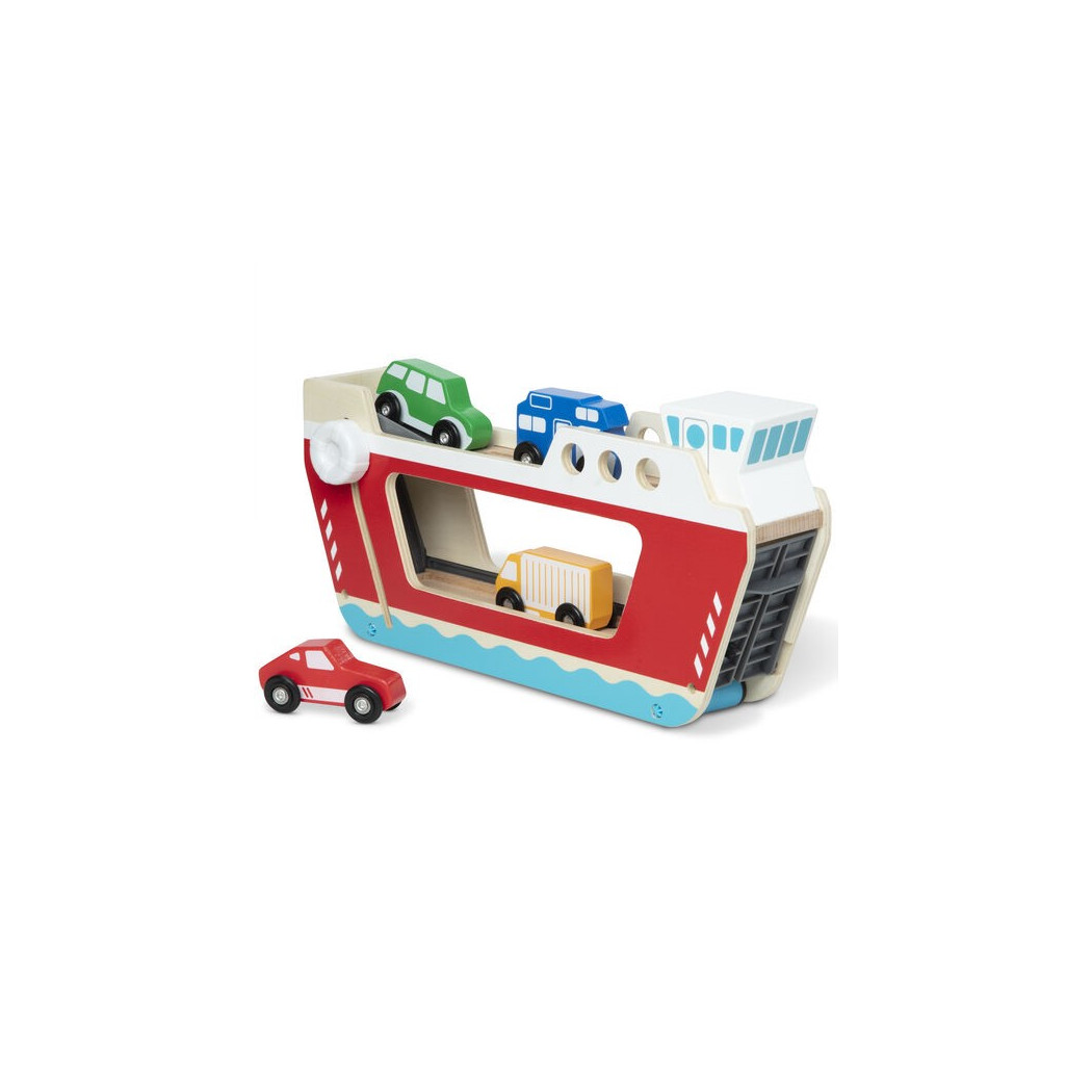 Drewniany Prom z Czterema Autkami - Melissa & Doug