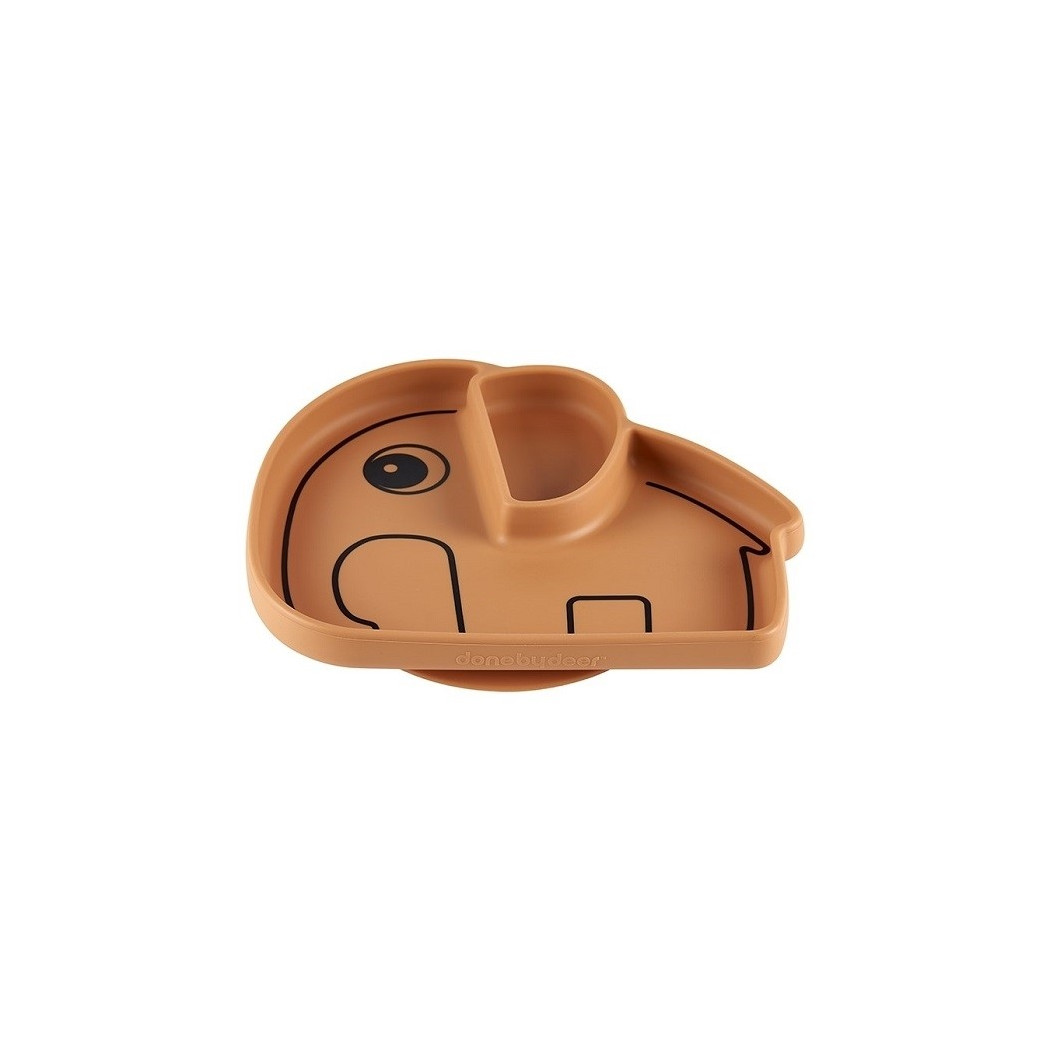 Talerzyk z Przyssawką Musztardowy - Done By Deer - Mustard Elphee BLW