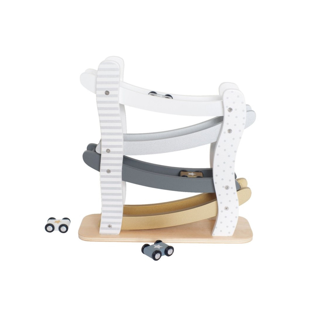 Szaro/Złota - Zjeżdżalnia Dla Aut - JaBaDaBaDo