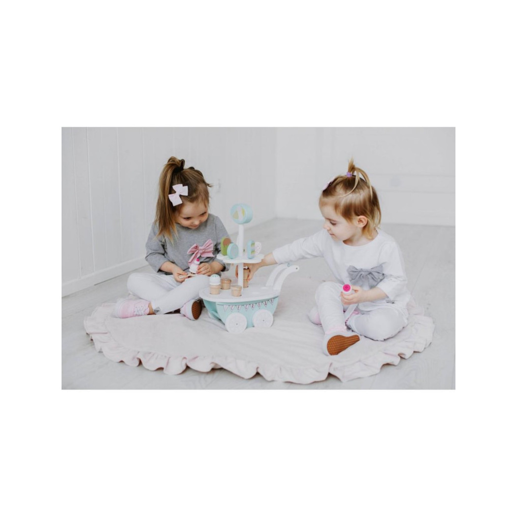 WYPRZEDAŻ Lodziarnia Na Kółkach - Drewniana Zabawka Lody - JaBaDaBaDo