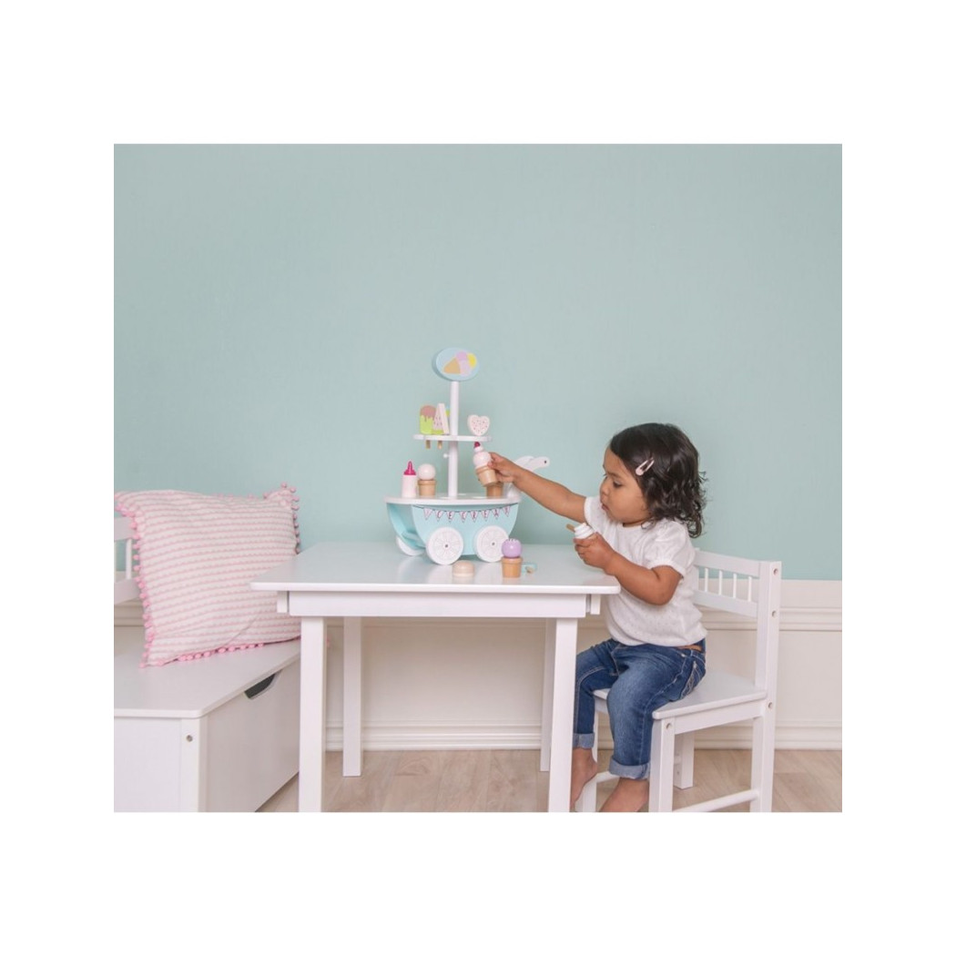 WYPRZEDAŻ Lodziarnia Na Kółkach - Drewniana Zabawka Lody - JaBaDaBaDo