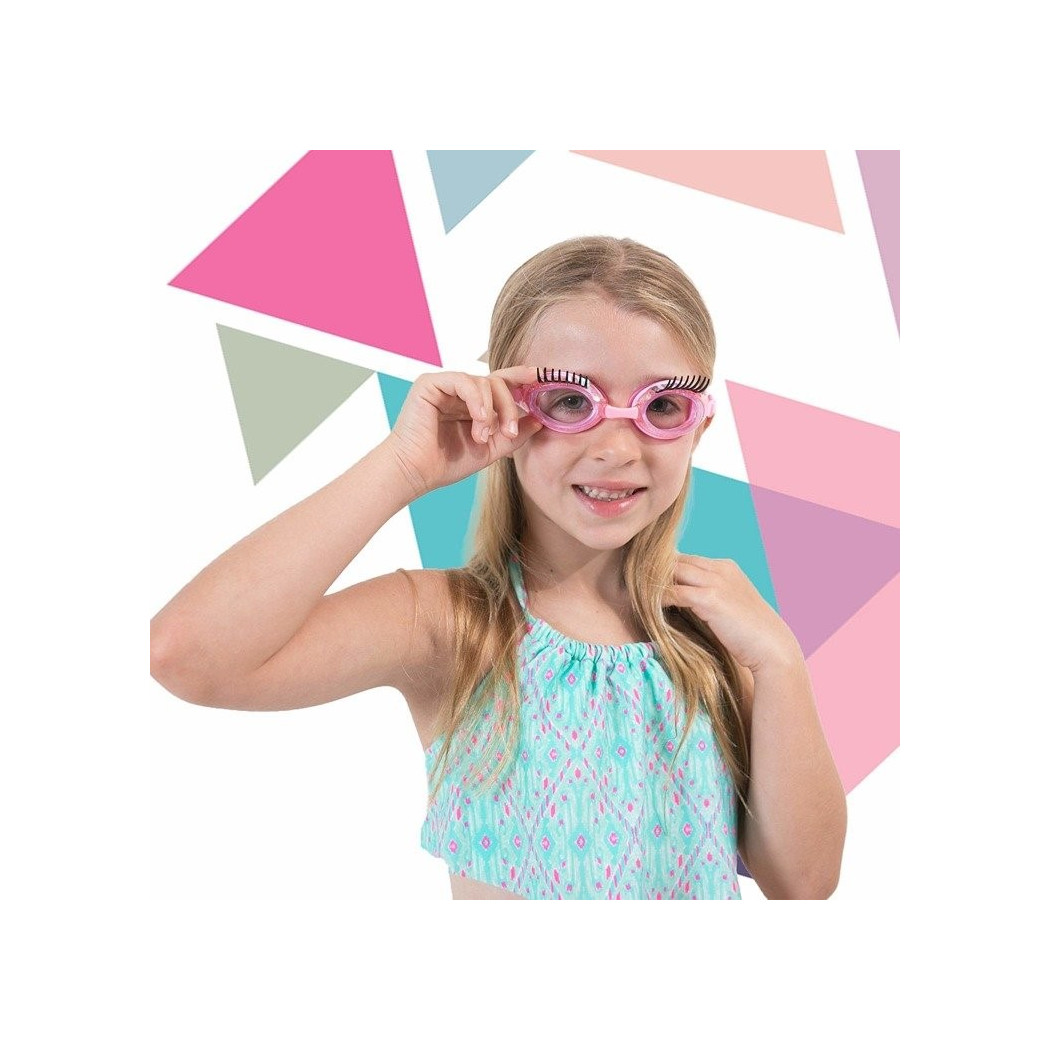 Rzęsy - Okulary Do Pływania - Różowe - Bling2O