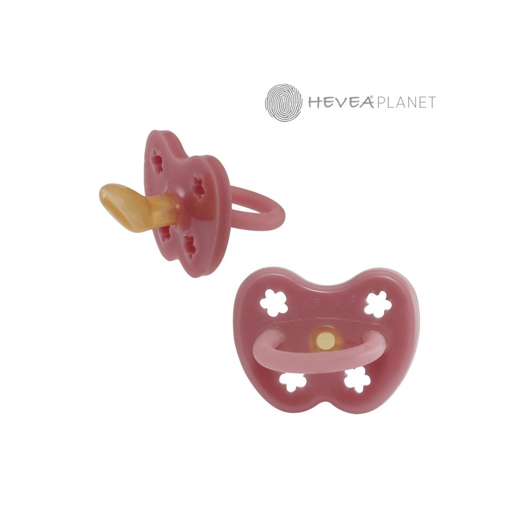 WYPRZEDAŻ Watermelon Kwiatki - 0-3 msc - Anatomiczny Smoczek Kauczukowy - Orthodontic - Różowy - Hevea