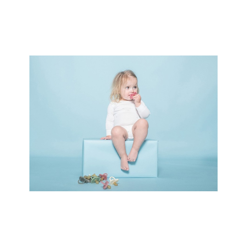 WYPRZEDAŻ Watermelon Kwiatki - 0-3 msc - Anatomiczny Smoczek Kauczukowy - Orthodontic - Różowy - Hevea