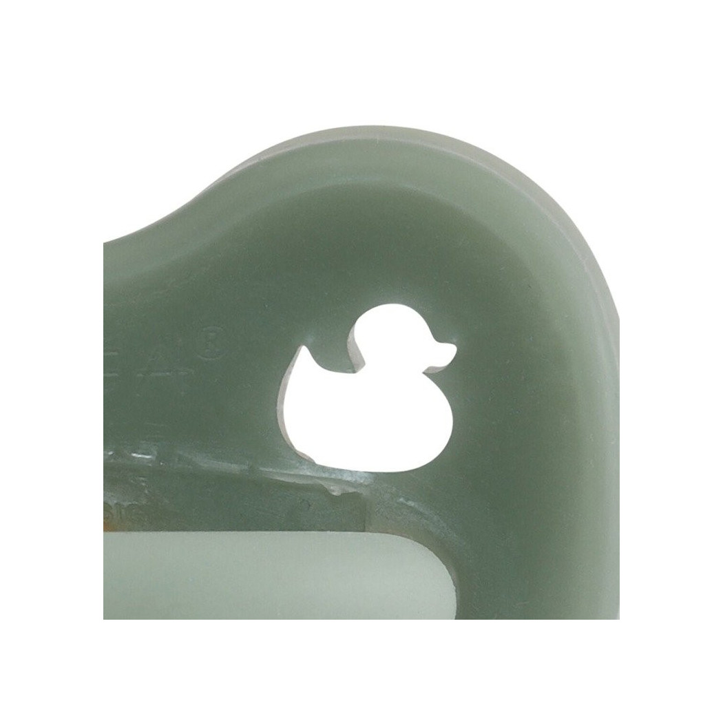 WYPRZEDAŻ Moss Green Kaczuszki - 0-3 msc - Anatomiczny Smoczek Kauczukowy - Orthodontic -  Zielony - Hevea