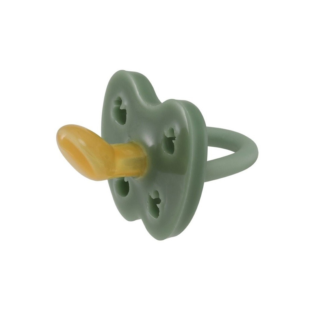 WYPRZEDAŻ Moss Green Kaczuszki - 0-3 msc - Anatomiczny Smoczek Kauczukowy - Orthodontic -  Zielony - Hevea