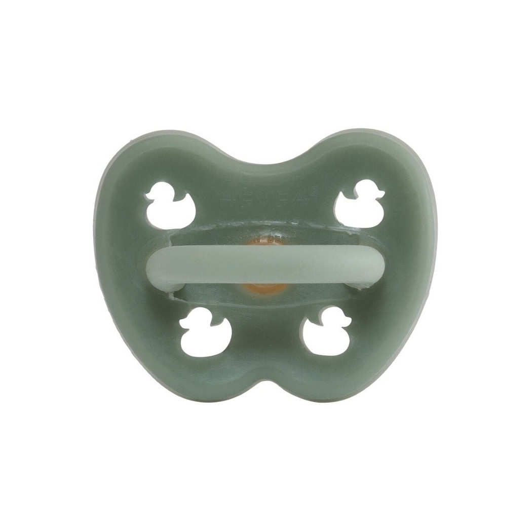 WYPRZEDAŻ Moss Green Kaczuszki - 0-3 msc - Anatomiczny Smoczek Kauczukowy - Orthodontic -  Zielony - Hevea