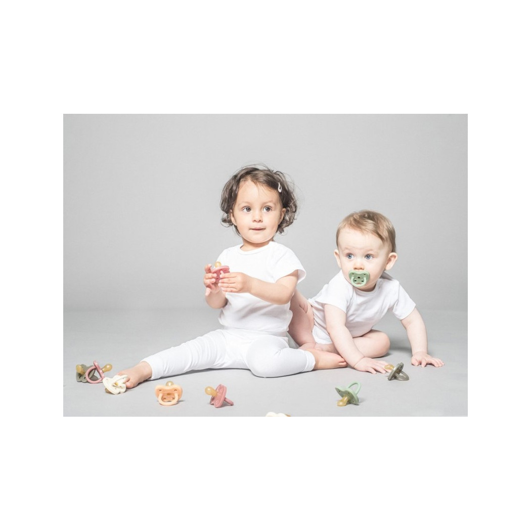 WYPRZEDAŻ Moss Green Kaczuszki - 0-3 msc - Anatomiczny Smoczek Kauczukowy - Orthodontic -  Zielony - Hevea