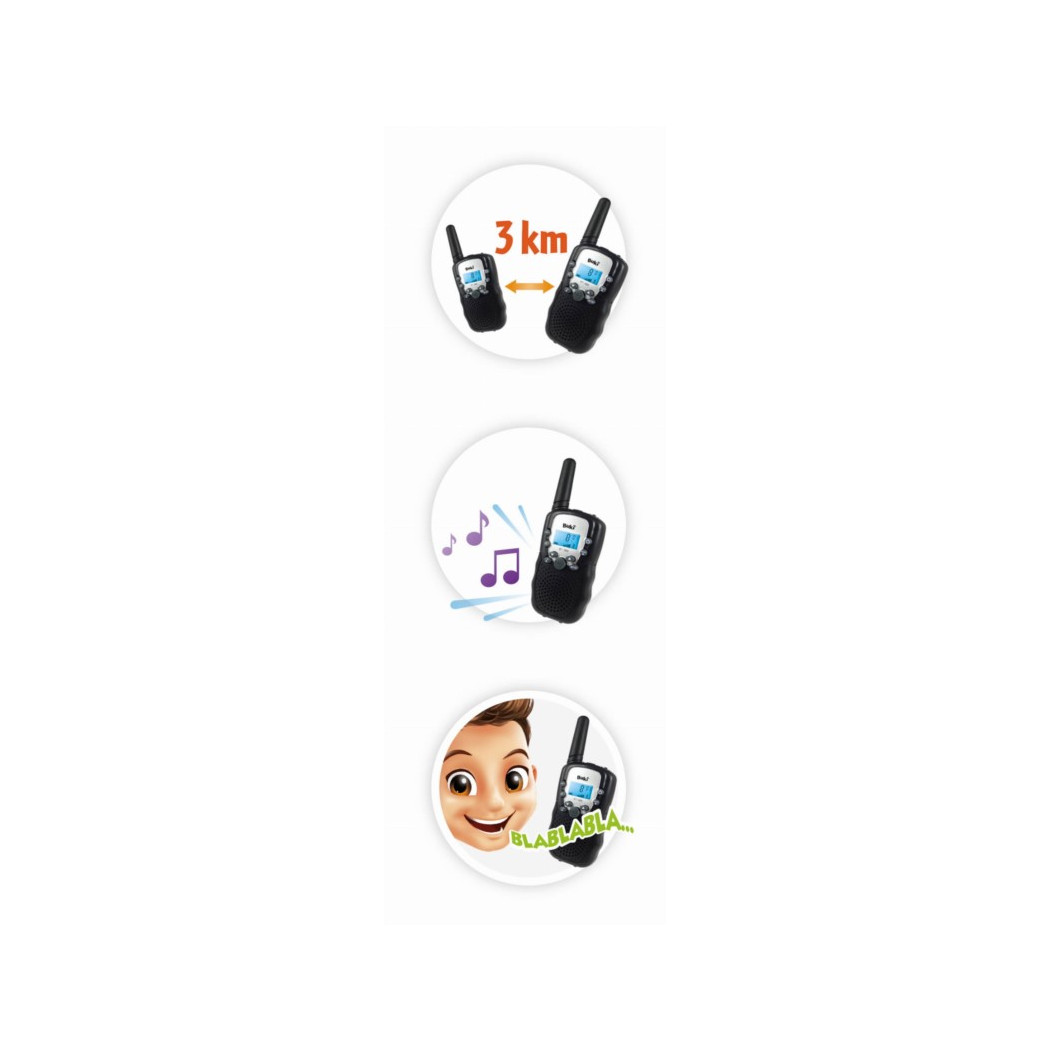 PROMOCJA WALKIE TALKIE Bezprzewodowe dla Dzieci - Zasięg 3 km - BUKI