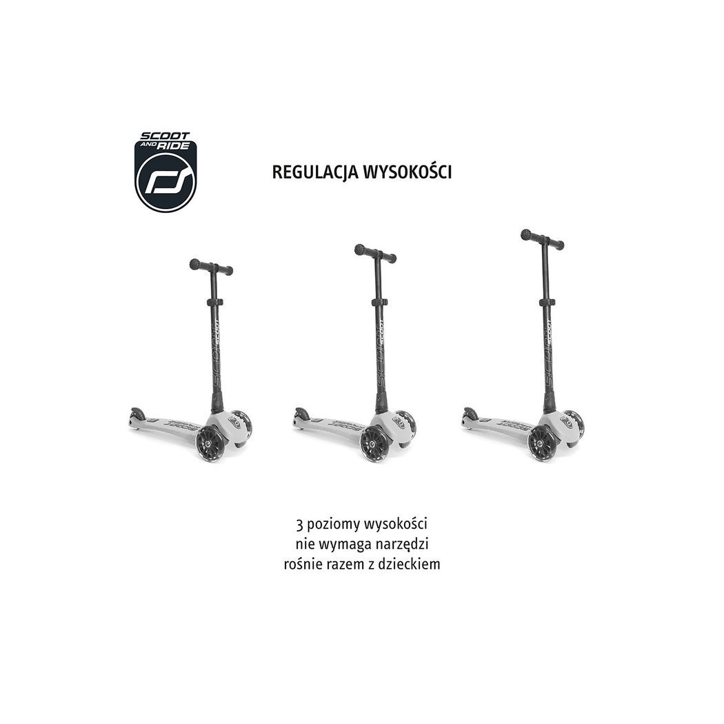 Kiwi - Highwaykick 3 Led - Hulajnoga Składana Ze Świecącymi Kółkami 3+ - Scootandride