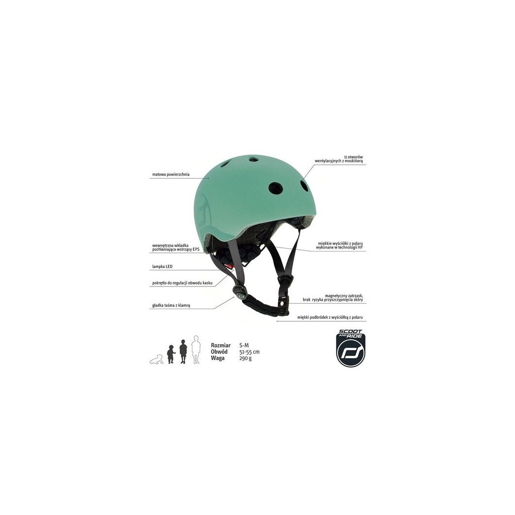 Forest - Kask S-M Dla Dzieci 3+ - ScootandRide Scoot&Ride
