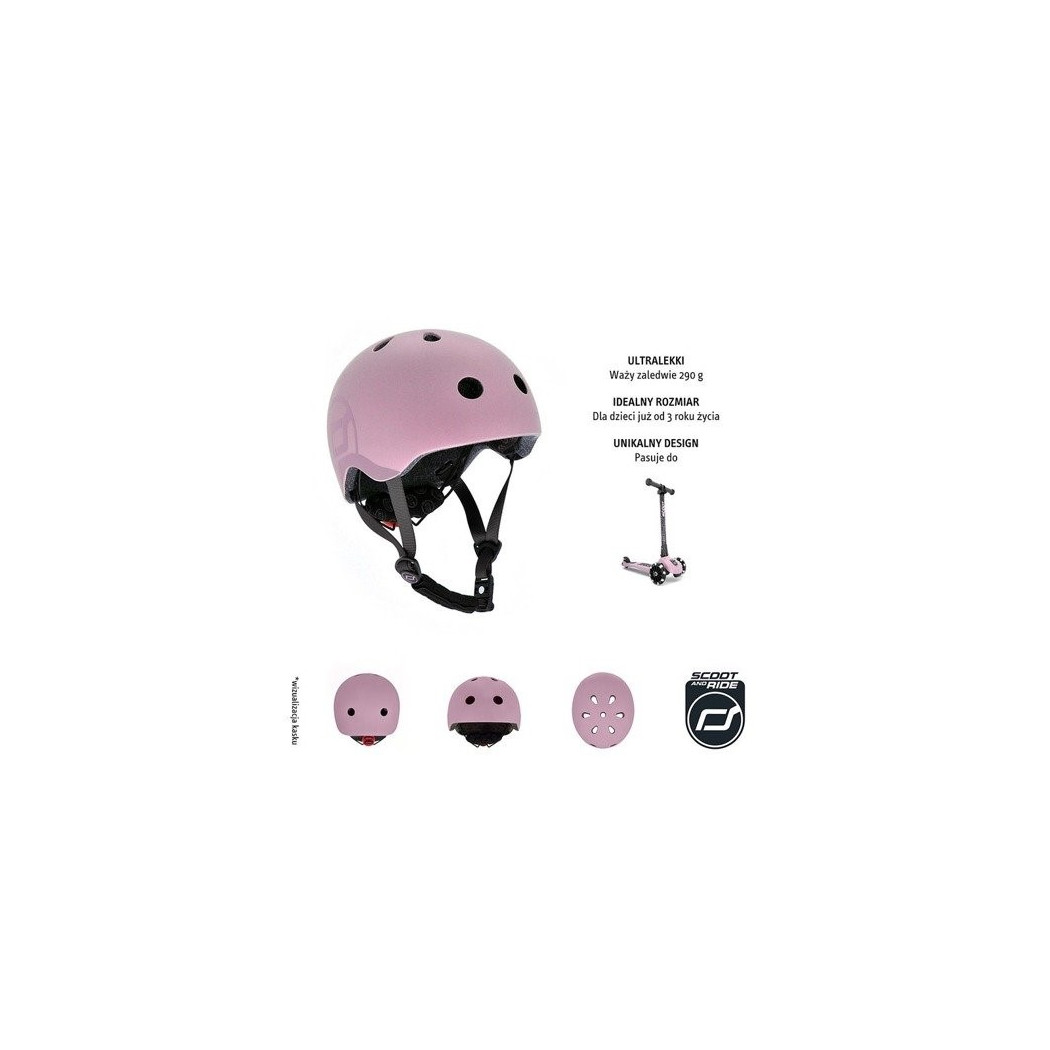 Rose - Kask S-M Dla Dzieci 3+ - ScootandRide Scoot&Ride