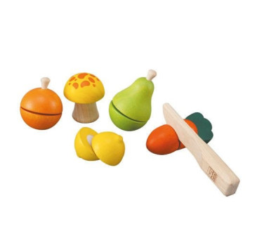 WYPRZEDAŻ Warzywa i Owoce Do Krojenia -  Plan Toys - Montessori