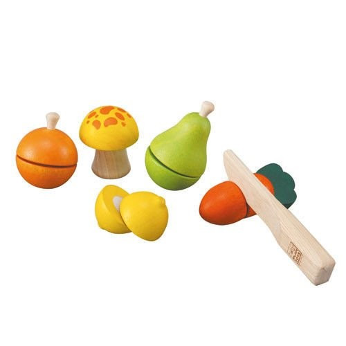 WYPRZEDAŻ Warzywa i Owoce Do Krojenia -  Plan Toys - Montessori