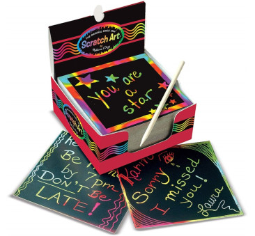 WYPRZEDAŻ Mini Zdrapki Holograficzne Kolorowe - Wydrapywanki - w pudełku - Melissa & Doug
