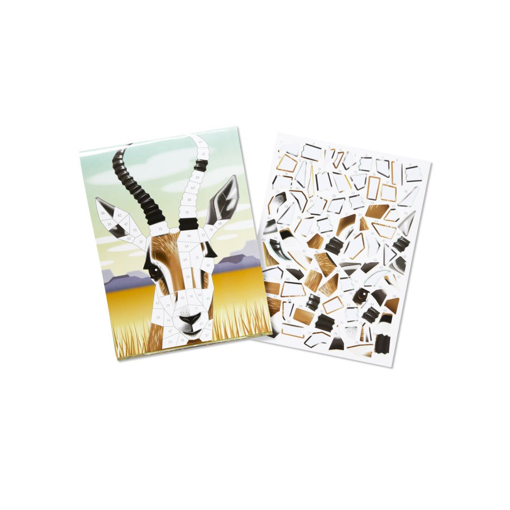 Safari - Mozaika Do Wyklejania - Melissa & Doug - Naklejki Wielokrotnego Użytku 7+