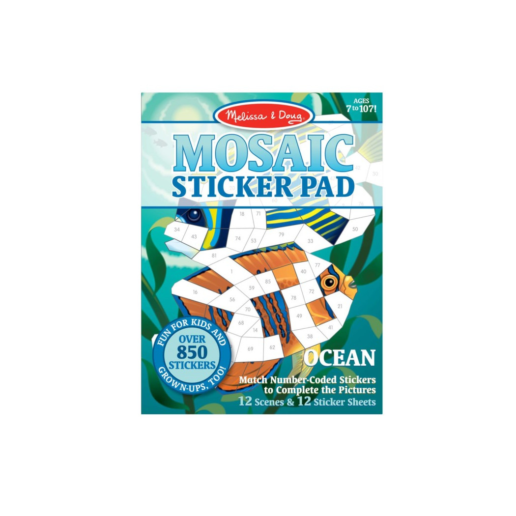 Ocean - Mozaika Do Wyklejania - Melissa & Doug - Naklejki Wielokrotnego Użytku