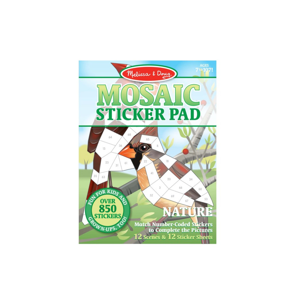 Nature - Mozaika Do Wyklejania - Melissa & Doug - Naklejki Wielokrotnego Użytku Natura
