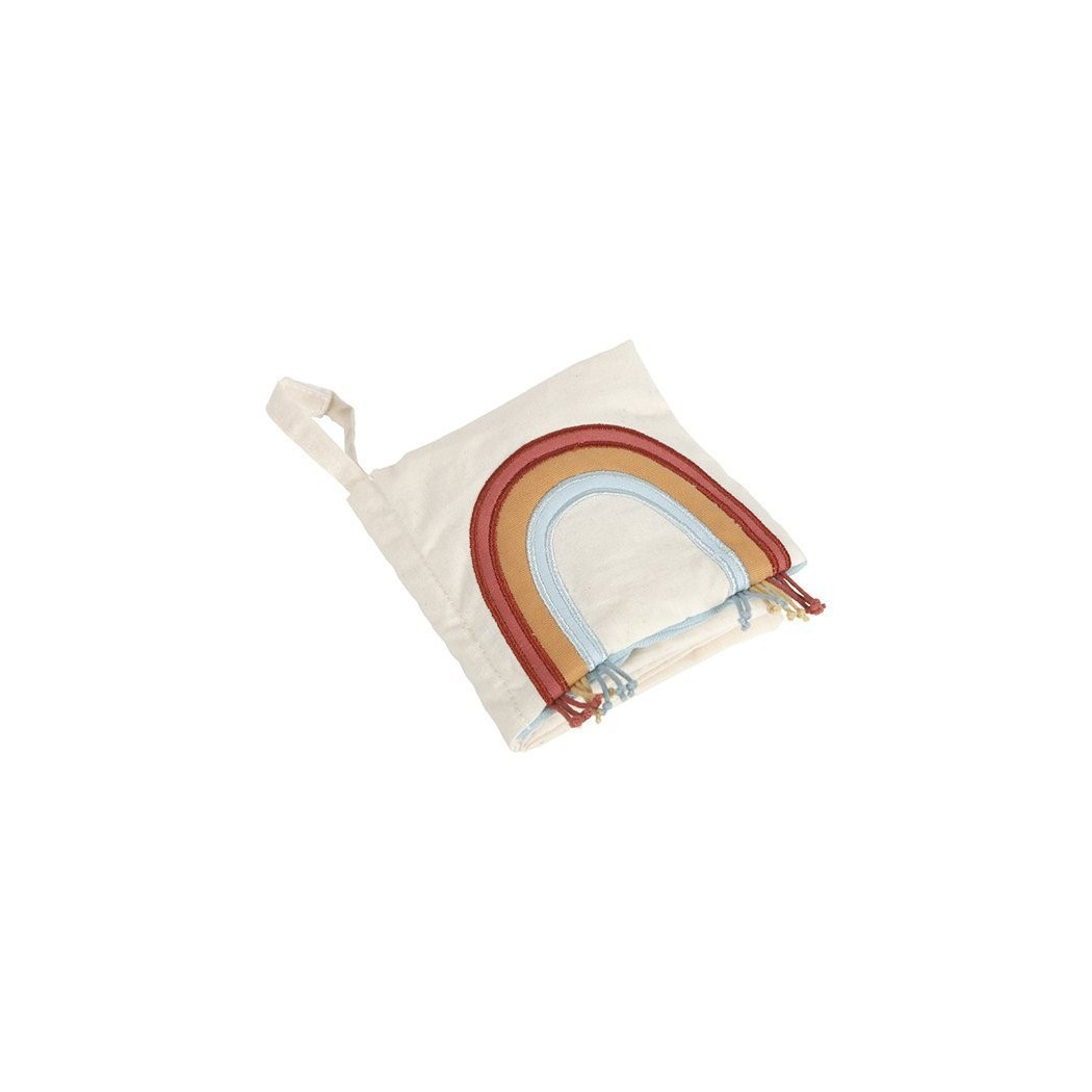 Książeczka Aktywizująca Tęcza - Bio Bawełna - Pure & Nature - Little Dutch