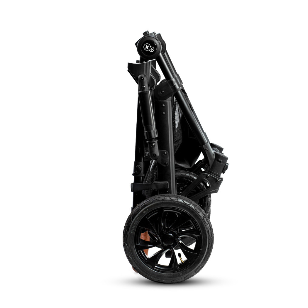 Black - Wózek Głęboko Spacerowy - PRIME 2W1 + Mommy Bag -  Kinderkraft