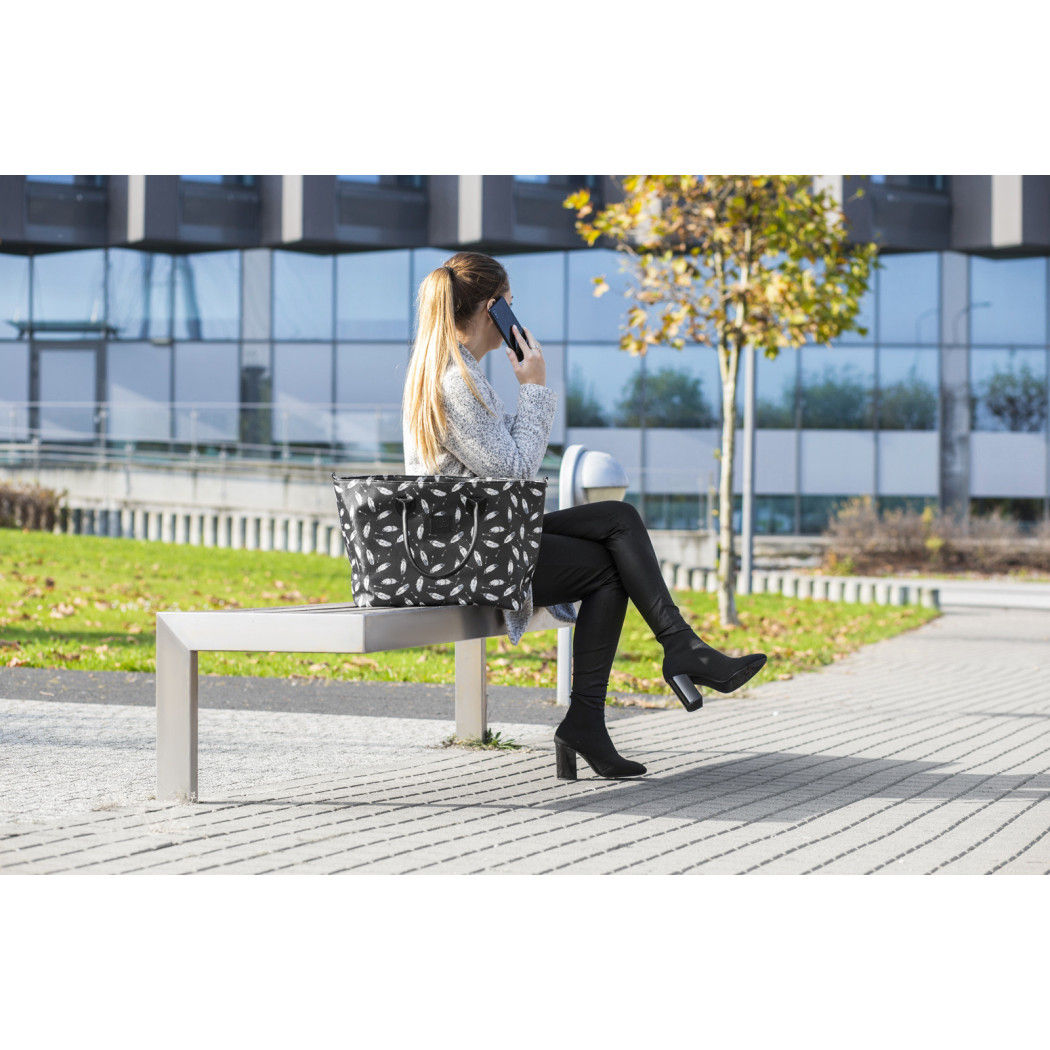 Black - Wózek Głęboko Spacerowy - PRIME 2W1 + Mommy Bag -  Kinderkraft