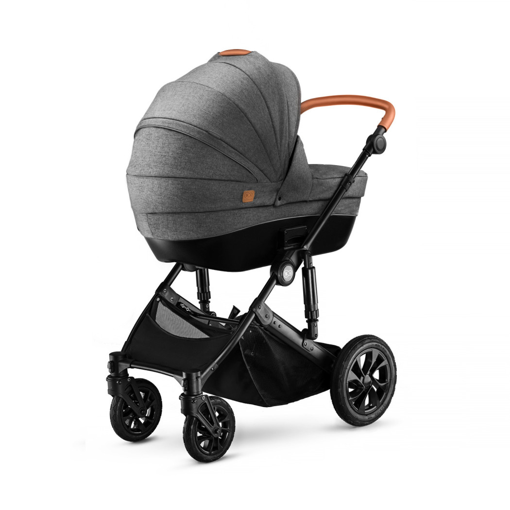 Grey - Wózek Głęboko Spacerowy - PRIME 2W1 + Mommy Bag -  Kinderkraft