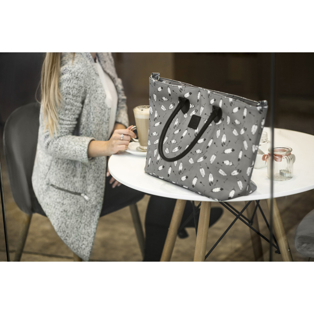 Grey - Wózek Głęboko Spacerowy - PRIME 2W1 + Mommy Bag -  Kinderkraft