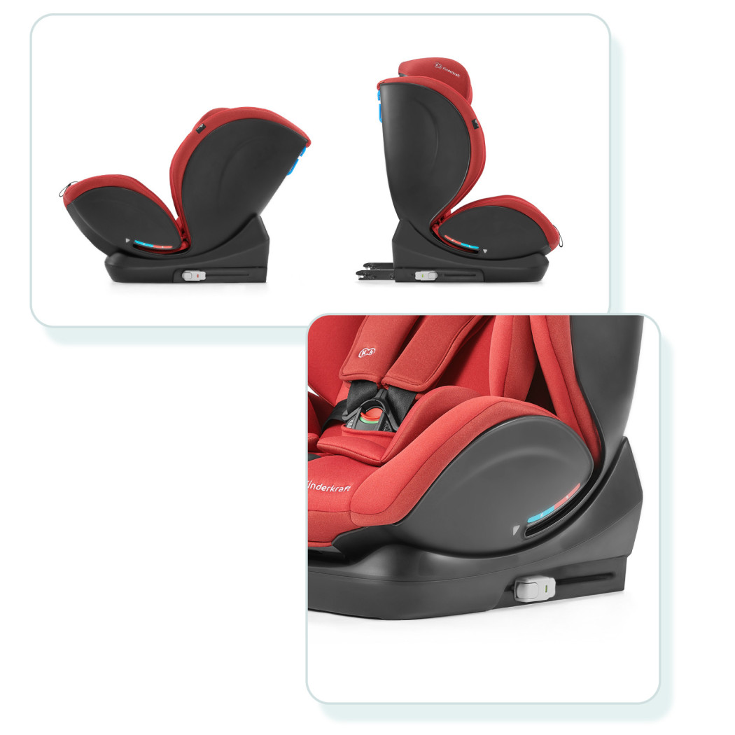 Grey - Fotelik Samochodowy MYWAY 0-36kg ISOFIX RWF18 - Szary - KINDERKRAFT