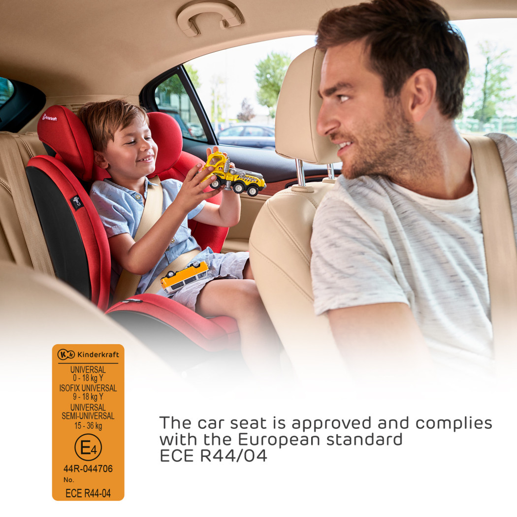 Grey - Fotelik Samochodowy MYWAY 0-36kg ISOFIX RWF18 - Szary - KINDERKRAFT