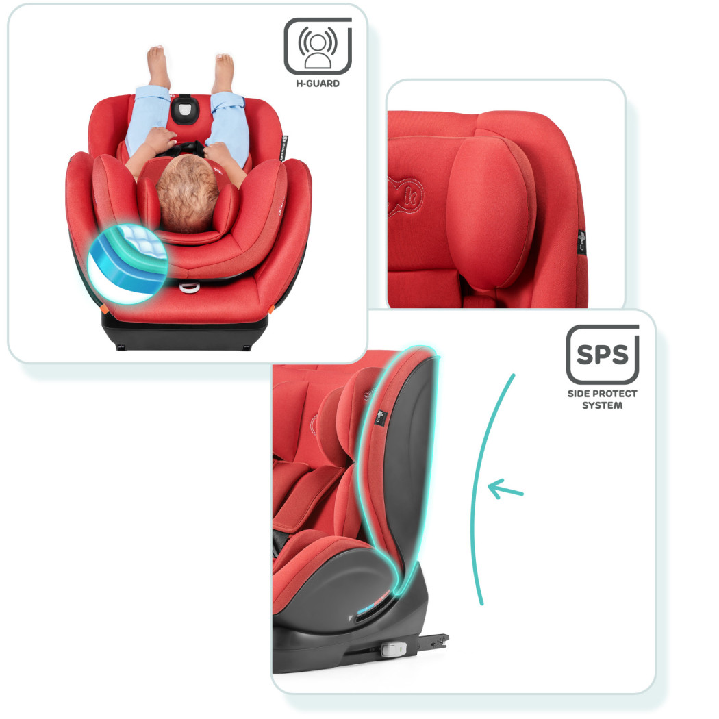 Black - Fotelik Samochodowy MYWAY 0-36kg ISOFIX RWF18 - Czarny - KINDERKRAFT
