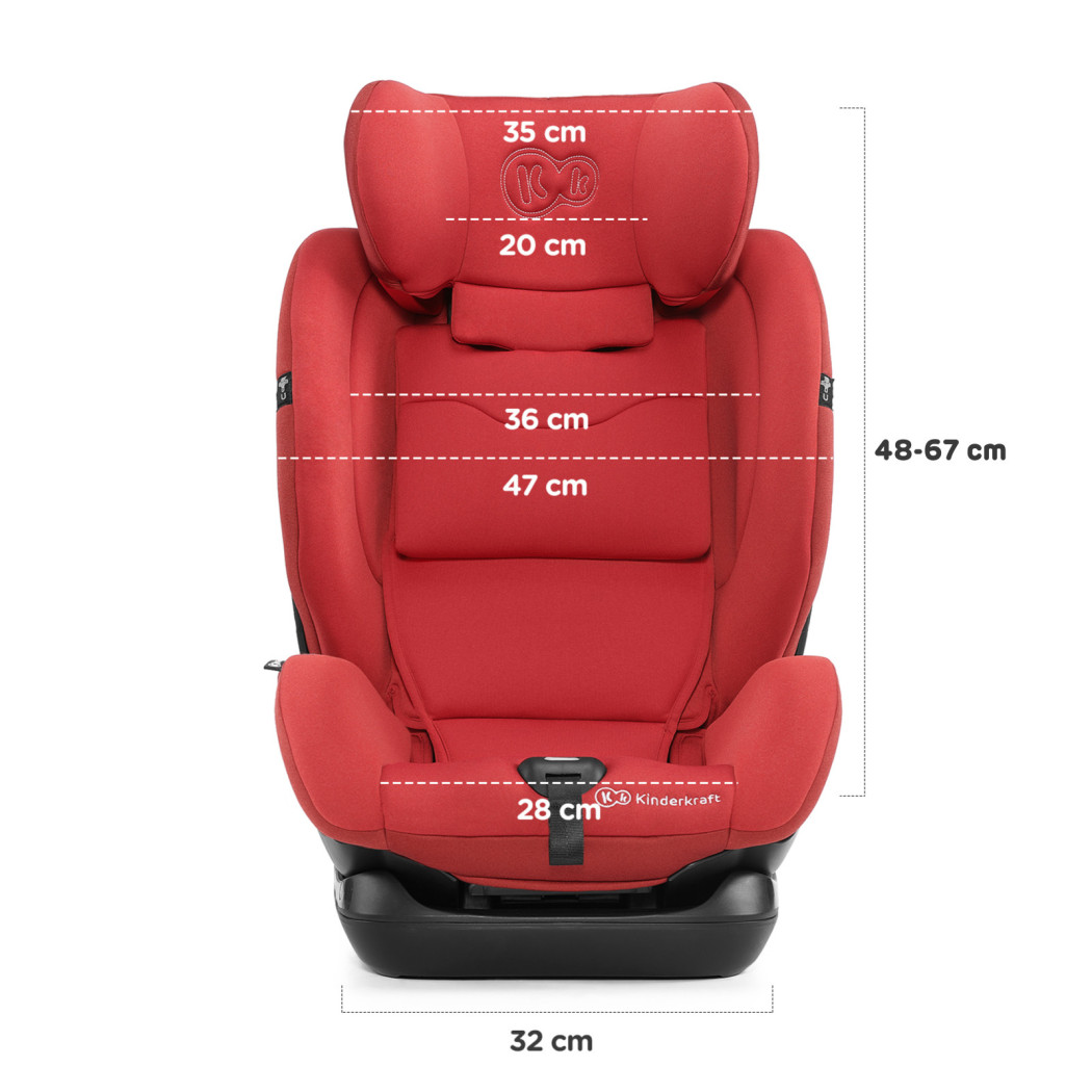 Black - Fotelik Samochodowy MYWAY 0-36kg ISOFIX RWF18 - Czarny - KINDERKRAFT