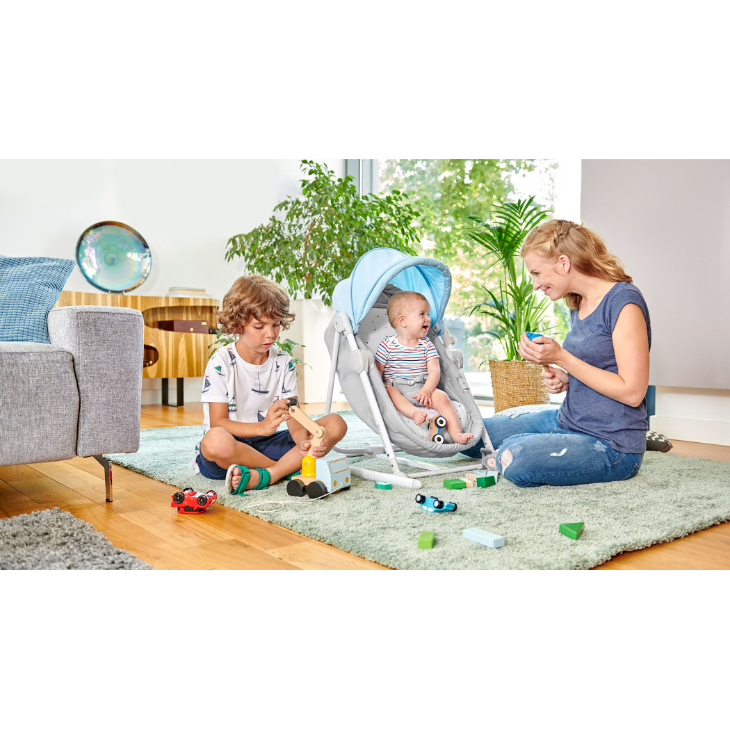 Leżaczek 5w1 UNIMO - Stone Grey - Kinderkraft