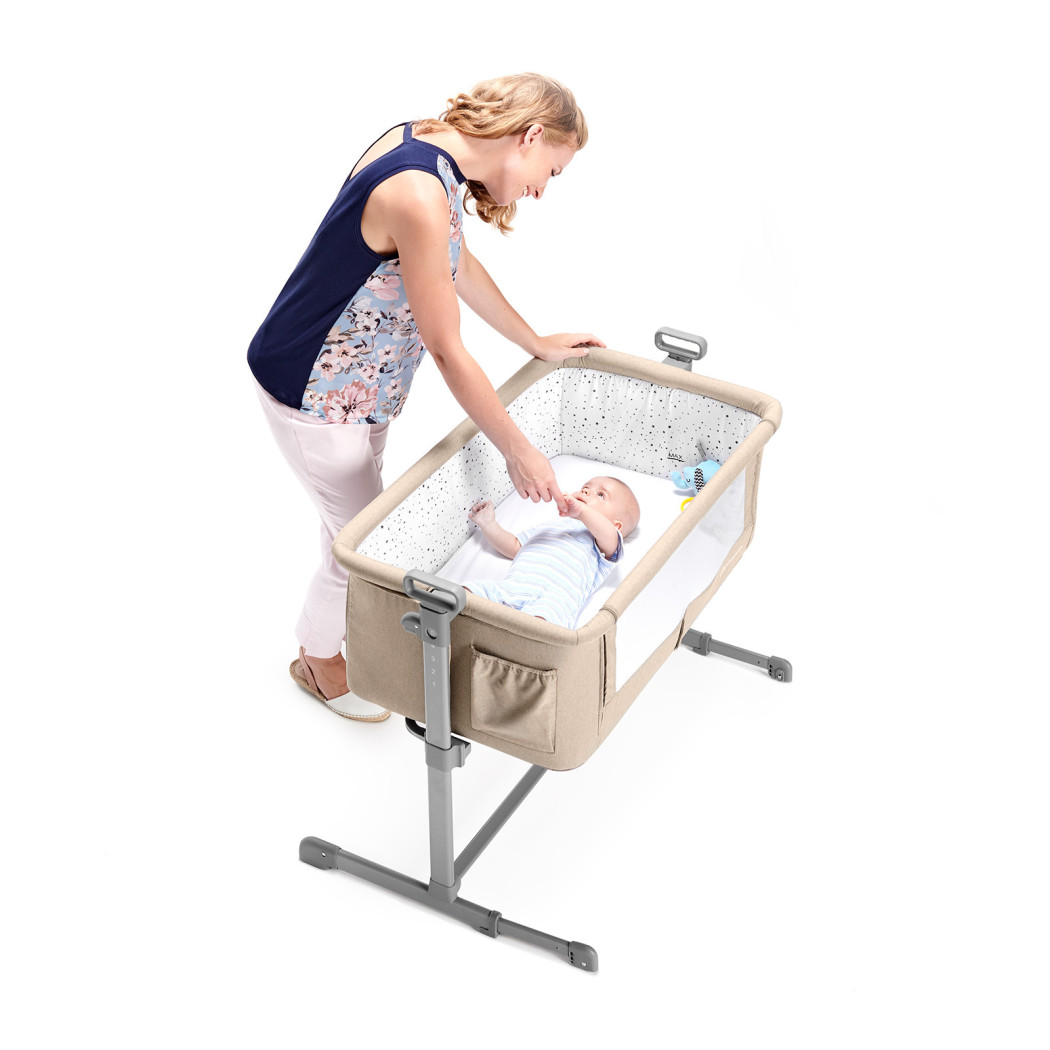 Łóżeczko dostawne NESTE - grey - Kinderkraft