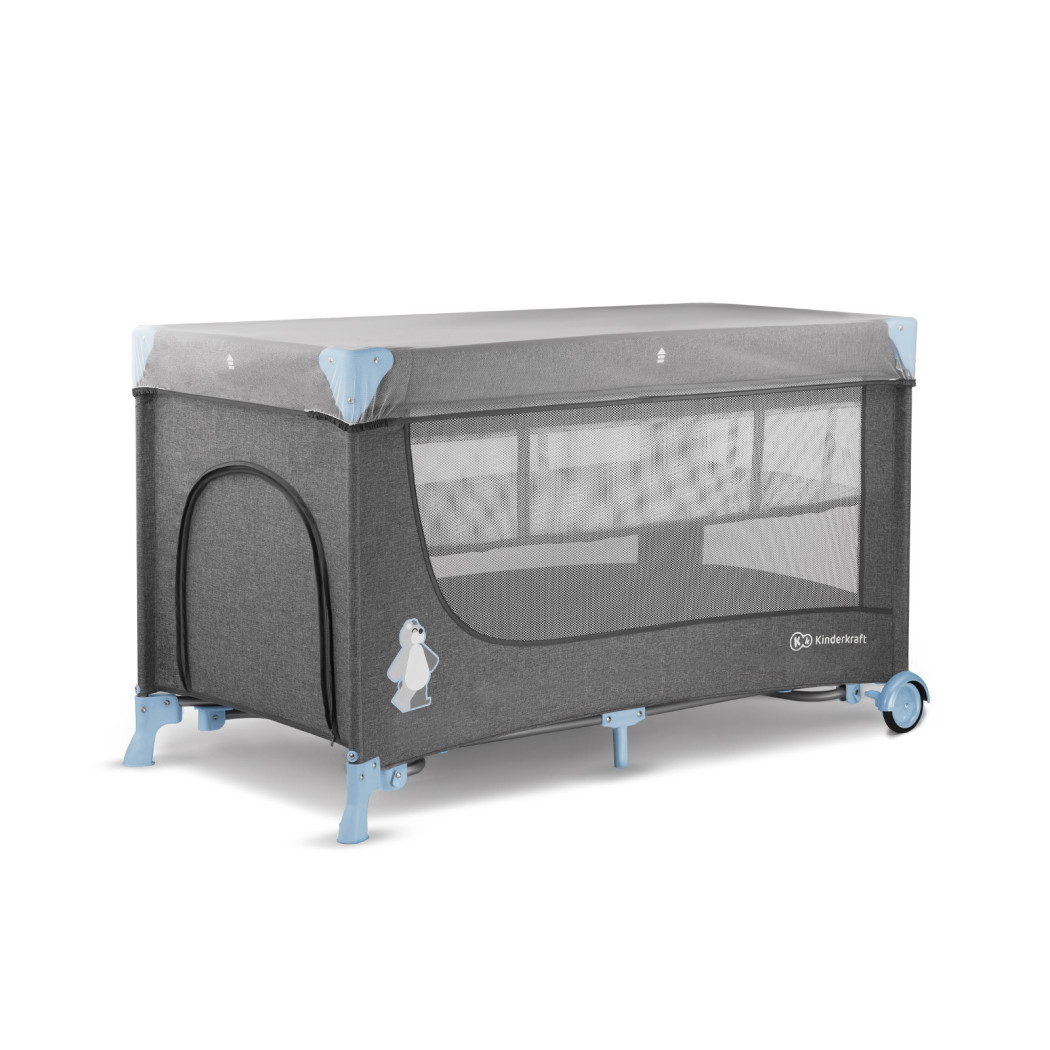 Łóżeczko Turystyczne z akcesoriami JOY - Blue - Kinderkraft