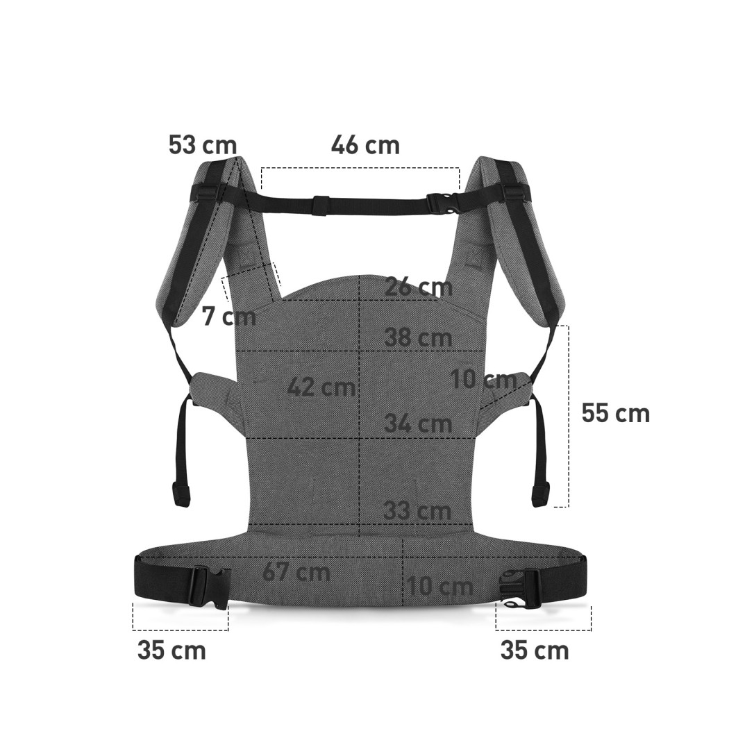 Nosidełko MILO - Grey - Kinderkraft