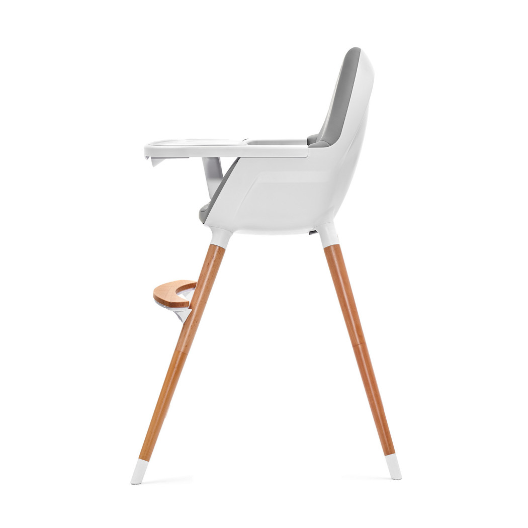 FINI Gray Krzesełko do karmienia 2 w 1 - Szare - Kinderkraft 6m +